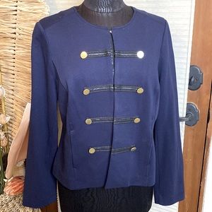 Chico’s Navy military inspired jacket